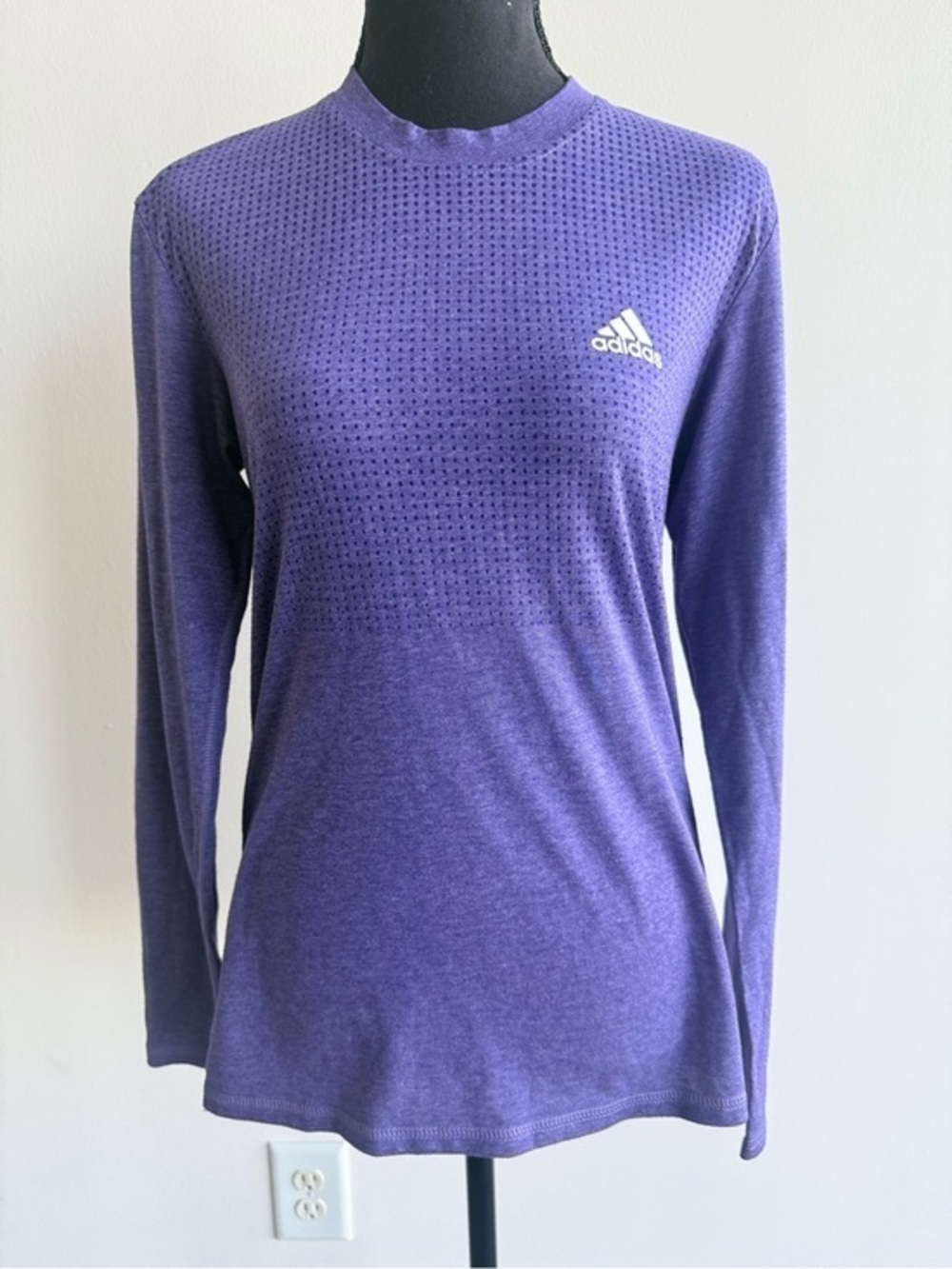ADIDAS Women's Purple Long-Sleeve Climacool Top